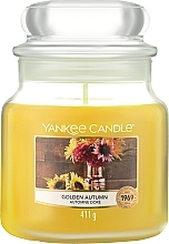 Scented Candle in Jar - Yankee Candle Fall In Love Golden Autumn — photo N1