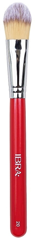 Foundation Brush No. 20, red - Ibra — photo N1