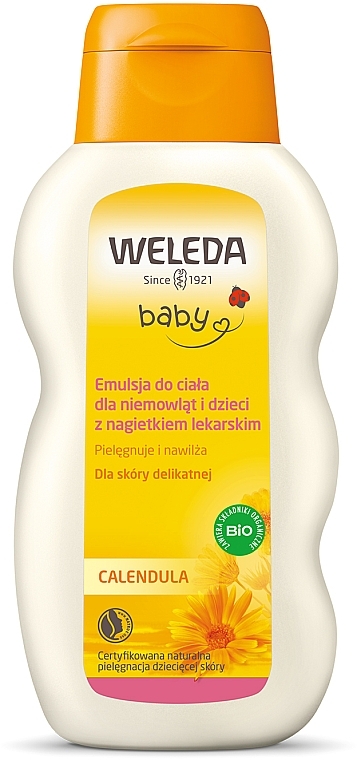 Body Lotion "Baby" with Calendula - Weleda Baby Calendula Body Milk — photo N5