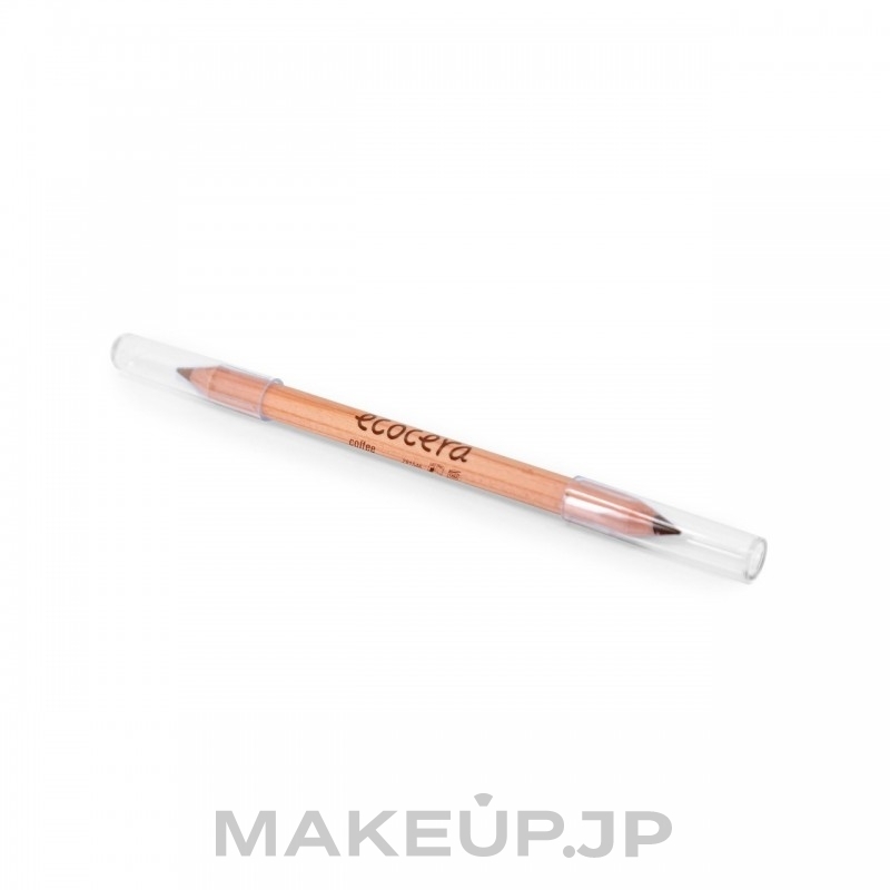 Double-Ended Brow Pencil - Ecocera Natural Choice — photo Coffee