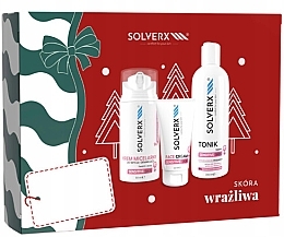 Fragrances, Perfumes, Cosmetics Set - Solverx Sensitive Skin (demaq/100ml+f/cr/50ml+tonic/200ml)