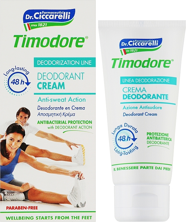 Foot Cream Deodorant - Timodore Deodorant Cream 48H — photo N2