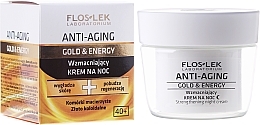 Fragrances, Perfumes, Cosmetics Night Face Cream - Floslek Anti-Aging Gold & Energy Strengthening Night Cream