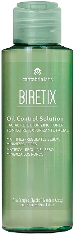 Face Toner - Cantabria Labs Biretix Oil Control Solution Facial Retexturizing Toner — photo N1