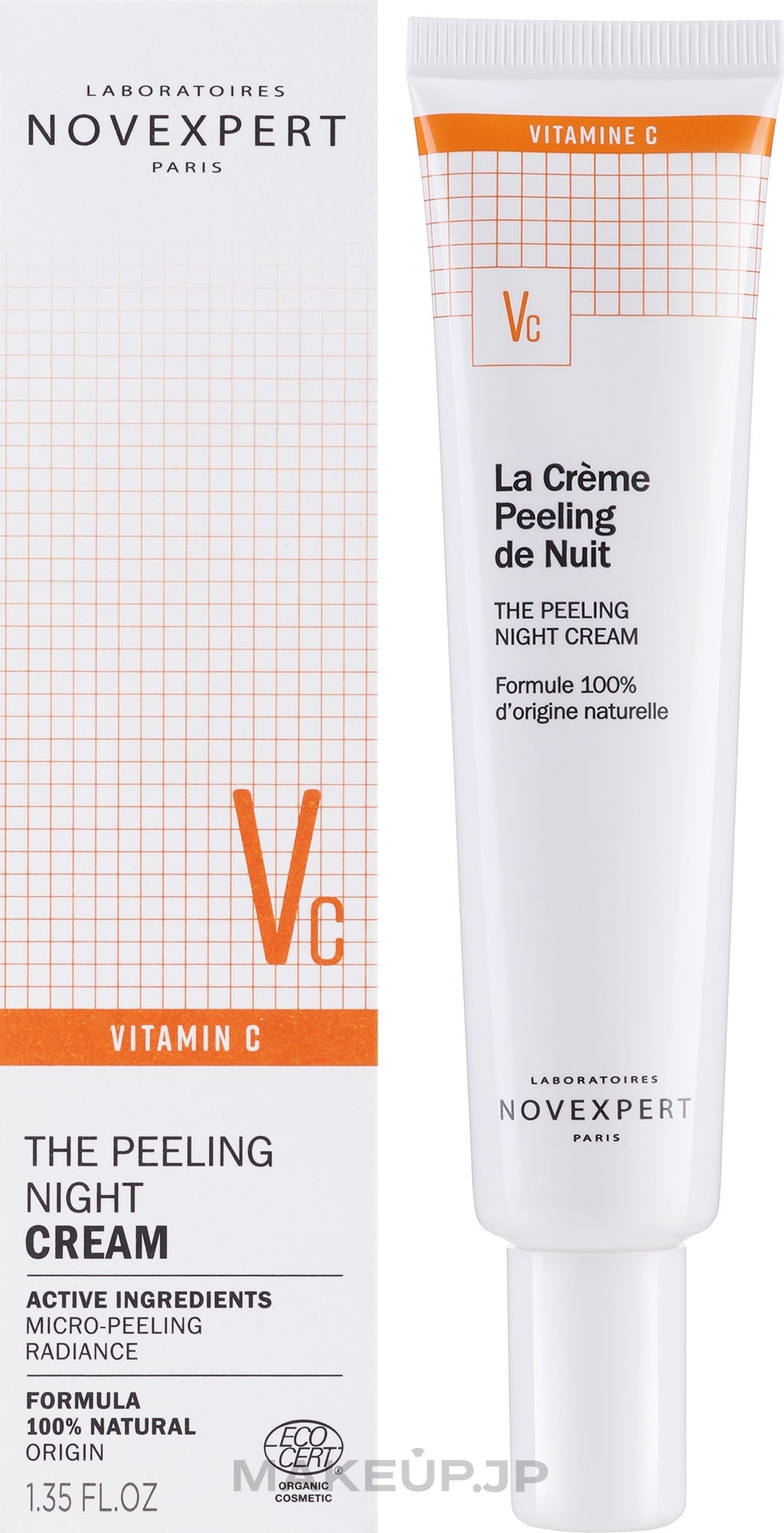 Facial Night Peeling Cream - Novexpert Vitamin C The Peeling Night Cream — photo 40 ml NEW