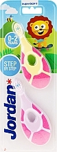 Fragrances, Perfumes, Cosmetics Baby Toothbrush, 0-2 yrs, pink + yellow-pink - Jordan Step By Step Soft & Gentle