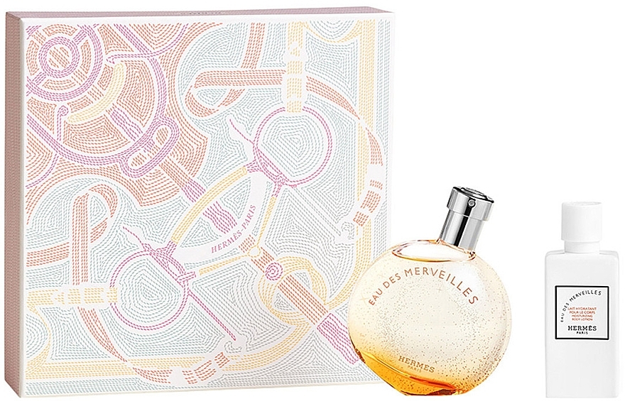 Hermes Eau Des Merveilles - セット (edt/50ml + b/lot/40ml)  — photo N1