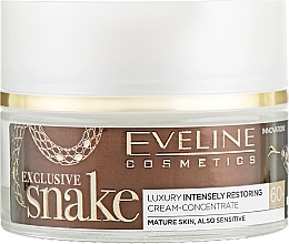 Fragrances, Perfumes, Cosmetics Face Cream - Eveline Cosmetics Exclusive Snake Luxury Intense Restoring Cream Concentrate 60+