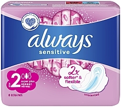 Sanitary Pads, 8pcs - Always Sensitive Ultra Super Plus — photo N1