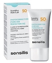 Sunscreen Face fluid - Sensilis Photocorrection Pure Age Perfection 50 — photo N2