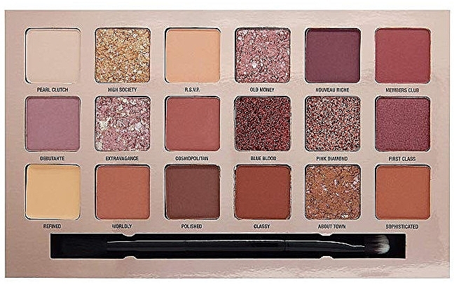 Eyeshadow Palette - W7 Indulgent Socialite Multi Textured­ Pressed Pigment Palette — photo N3