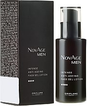 Fragrances, Perfumes, Cosmetics Moisturizing Anti-Aging Gel-Cream - Oriflame NovAge Men Intense Anti-Aging Face Gel Lotion