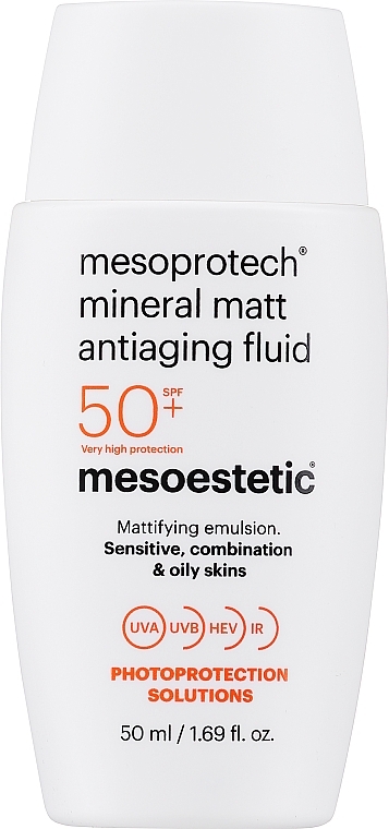 Body Fluid - Mesoestetic Mesoprotech Mineral Matt Antiaging Fluid 50+ — photo N1