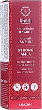 Fragrances, Perfumes, Cosmetics Hair Firming Oil - Khadi Ayuverdic Strong Amla Hair Oil