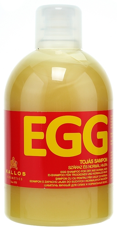 Dry Hair Shampoo "Egg" - Kallos Cosmetics Egg Shampoo  — photo N1