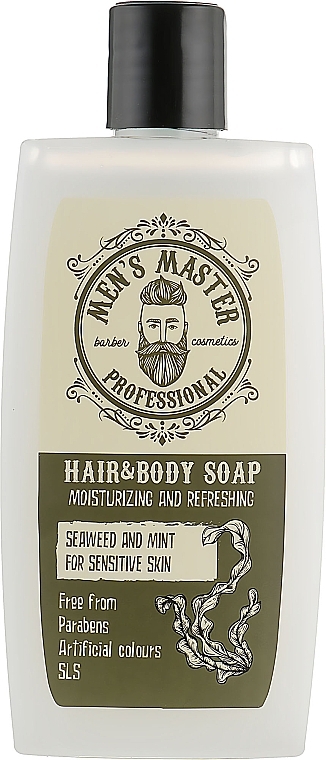 Invigorating Body & Hair Soap "Algae & Mint" - Men's Master — photo N2