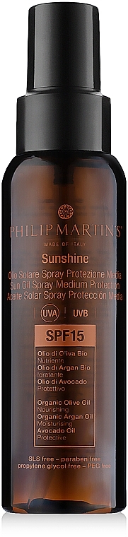 Moisturizing Face & Body Sun Spray - Philip Martin's Sunshine SPF 15 Spray — photo N2