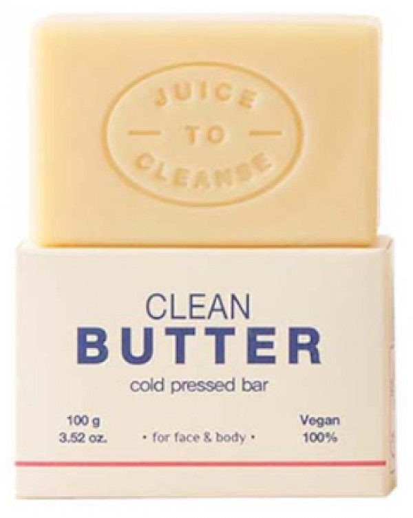 Soap with Cold-Pressed Essential Oils - Juice To Cleanse Clean Butter Cold Pressed Bar — photo N2