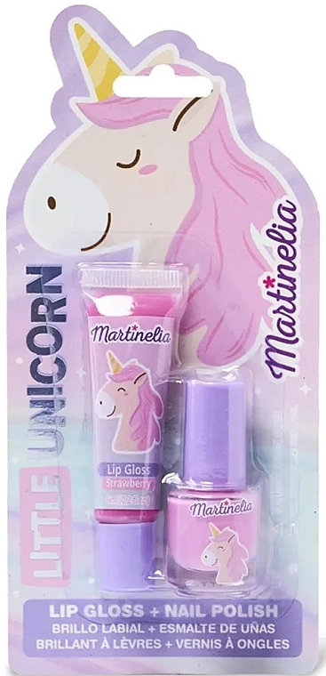 Martinelia Little Unicorn (lip/gloss/6ml + nail/polish/4ml) - Kids Cosmetics Set 'Little Unicorn' — photo N1