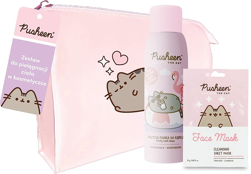 Set - Pusheen (bath/foam/200ml + f/mask/17g + bag/1pc) — photo N1