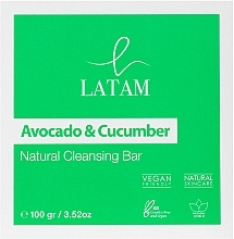 Fragrances, Perfumes, Cosmetics Latam Avocado & Cucumber Natural Cleansing Bar - Perfumed Soap