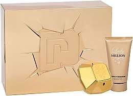 Fragrances, Perfumes, Cosmetics Paco Rabanne Lady Million - Set (edp/50ml + sh/gel/75ml)