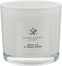 White Fig & Cederwood Scented Candle - Acca Kappa Scented Candle — photo N1
