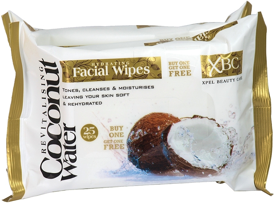 Facial Cleansing Wipes - Xpel Marketing Ltd Coconut Water Facial Wipes — photo N5