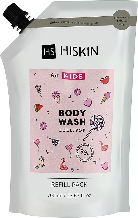 Lollipop Kids Body Wash - HiSkin Kids Body Wash Lollipop (refill) — photo N1