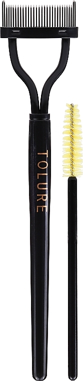 Set - Tolure Cosmetics Hair Plus Eyelash And Eyebrow Comb (brush/2pcs) — photo N2