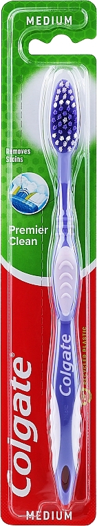 Premier Toothbrush, medium #2, purple - Colgate Premier Medium Toothbrush — photo N1