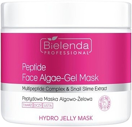 Algae Face Gel Mask with Peptides - Bielenda Professional Hydro Jelly Mask Peptide Face Algae-Gel Mask — photo N1