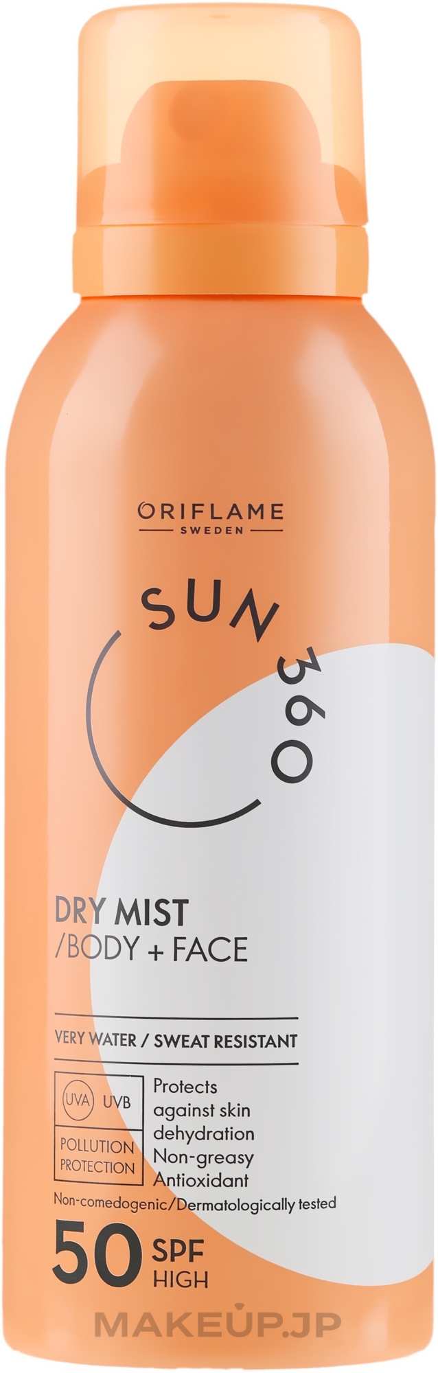 Sunscreen Body & Face Spray - Oriflame Sun 360 Dry Mist SPF 50  — photo 150 ml