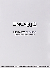 Fragrances, Perfumes, Cosmetics Set - Encanto Ultimate Blonde Straightening Treatment Kit (h/shm/100 ml + treatm/200 ml + leave in/100 ml)