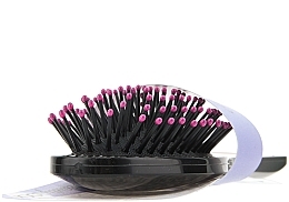 Massage Hair Brush, medium, black and crimson - Beauty Look — photo N2