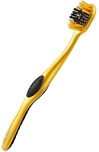 Toothbrush, soft, golden with black - Colgate 360 Charcoal Gold Soft Toothbrush — photo N2