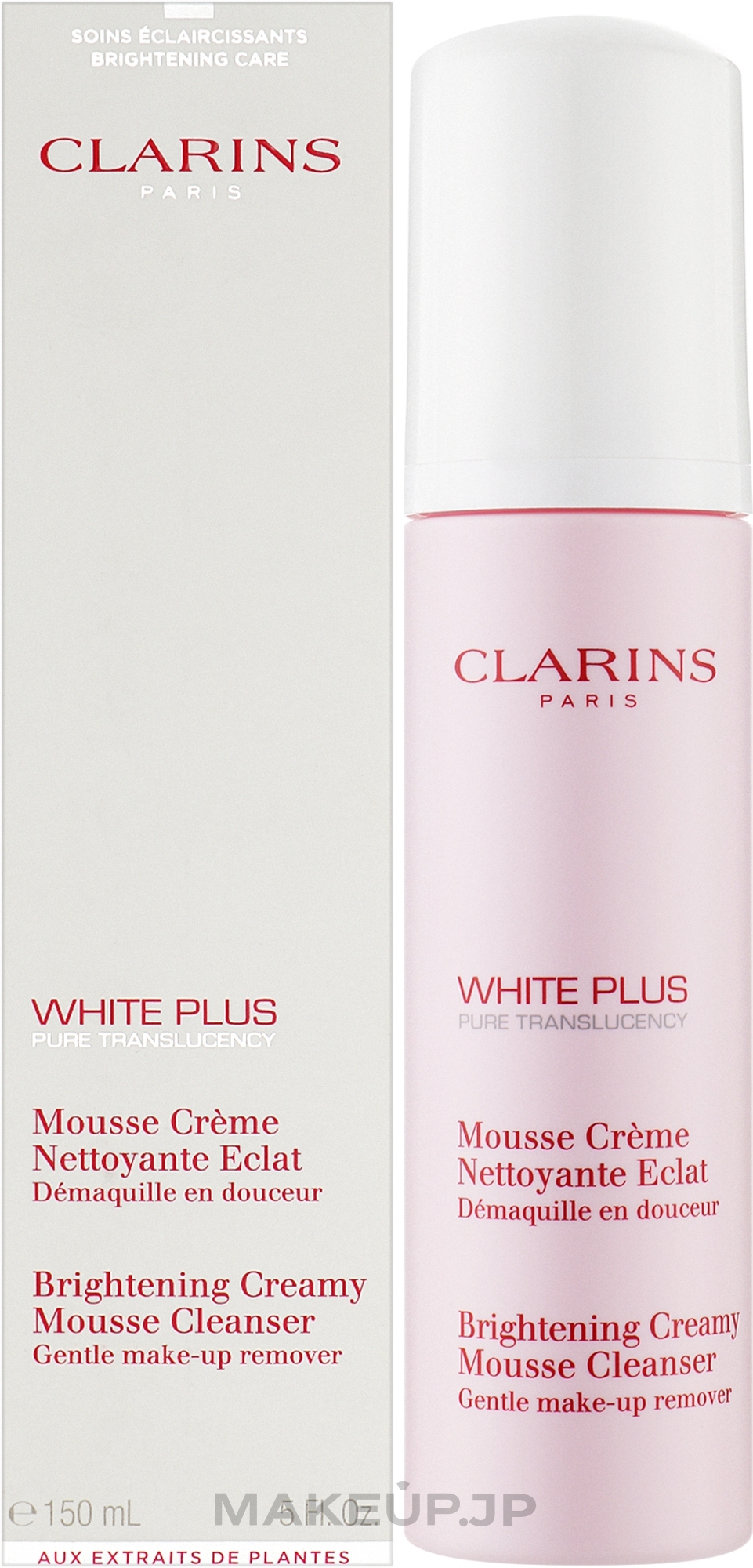 Brightening Mousse Cleanser - Clarins White Plus Makeup Brightening Creamy Mousse Cleanser — photo 150 ml
