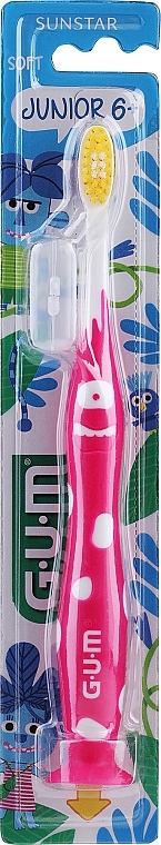 Junior Monster Toothbrush, pink - G.U.M Toothbrush — photo N2