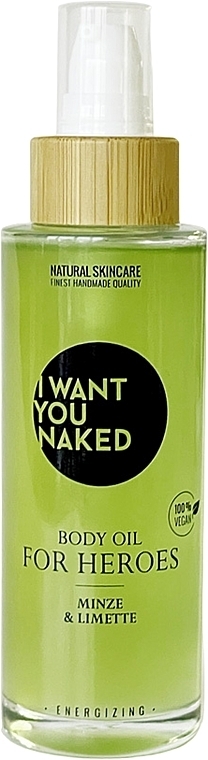 Mint & Lime Body Oil - I Want You Naked For Heroes Body Oil — photo N2