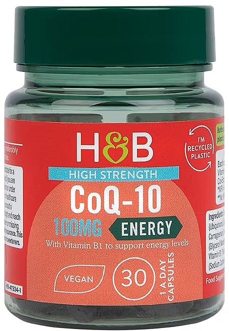 Coenzyme Q10 Food Supplement, 100 mg - Holland & Barrett High Strength Co-Q10 100mg — photo N1