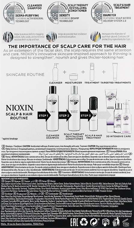 Set - Nioxin Hair System 2 Kit (shm/150ml + cond/150ml + mask/40ml) — photo N3