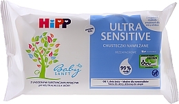 Fragrances, Perfumes, Cosmetics Baby Ultra Sensitive Wet Wipes, 52pcs - HiPP BabySanft