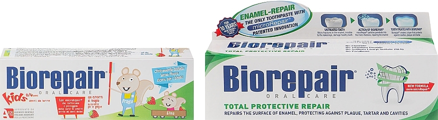 Set - Biorepair (toothpaste/50 + toothpaste/75ml) — photo N4