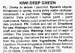 Nail & Cuticle Oil - Silcare Olive Shells Kiwi Deep Green — photo N9