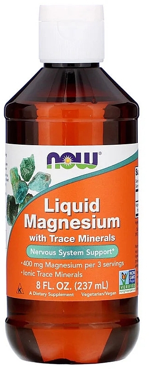 Liquid Magnesium Minerals - Now Foods Liquid Magnesium — photo N2