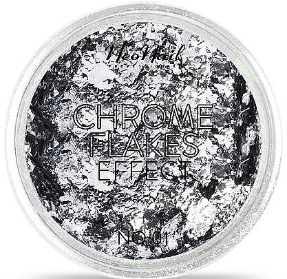 Nail Design Flakes - NeoNail Professional Chrome Flakes Effect — photo N1