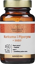 Turmeric, Piperine & Ginger Dietary Supplement, capsules - Noble Health Suplement Diety — photo N2