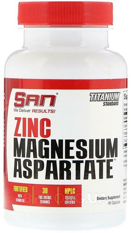 Zinc Magnesium Aspartate Dietary Supplement - SAN Nutrition — photo N4