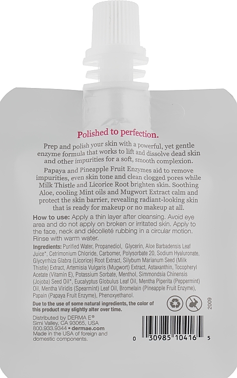 Enzyme Peeling - Derma E Gentle Enzyme Peel (miniprodukt) — photo N2