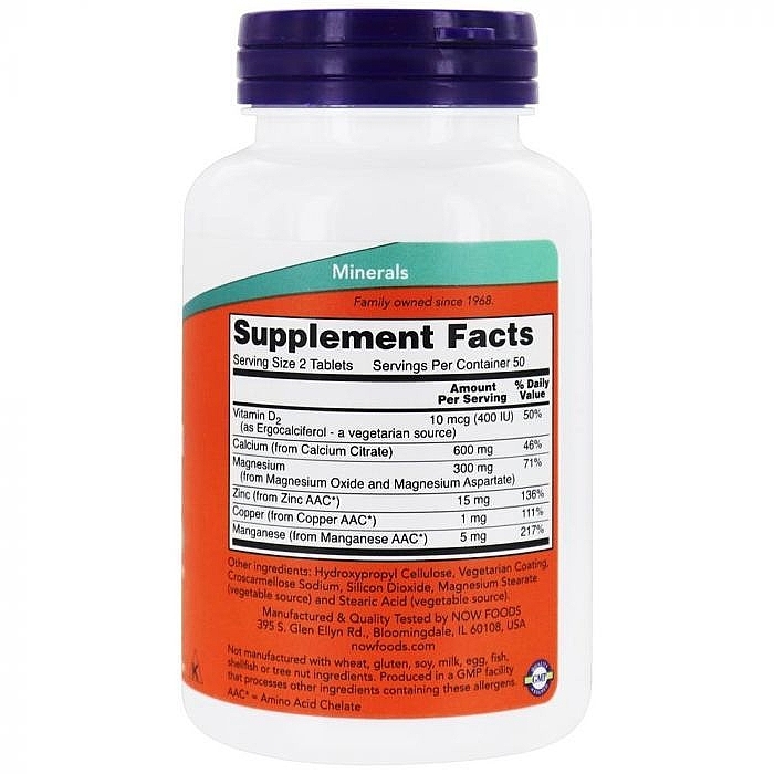 Calcium Citrate, 100 tablets - Now Foods Calcium Citrate — photo N2